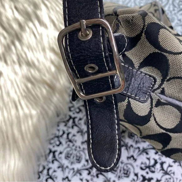 Coach : VINTAGE : Y2K monogram ‘demi’ mini baguette shoulder bag handbag - Picture 9 of 10